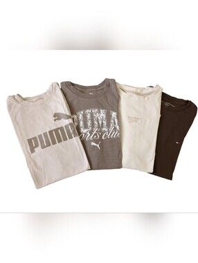 Men's Neutral Brand Name T-shirt Bundle (Size S) Puma • Reebok • Tommy Hilfiger